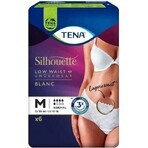 TENA Silhouette Normal Low Waist Blanc M 1×6 buc, lenjerie de incontinență pentru femei