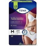 TENA Silhouette Normal Low Waist Blanc M 1×6 buc, lenjerie de incontinență pentru femei