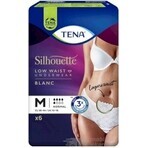 TENA Silhouette Normal Low Waist Blanc M 1×6 buc, lenjerie de incontinență pentru femei