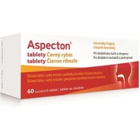 Aspecton cough with blackcurrant, 60 tablets, Krewel Meuselbach
