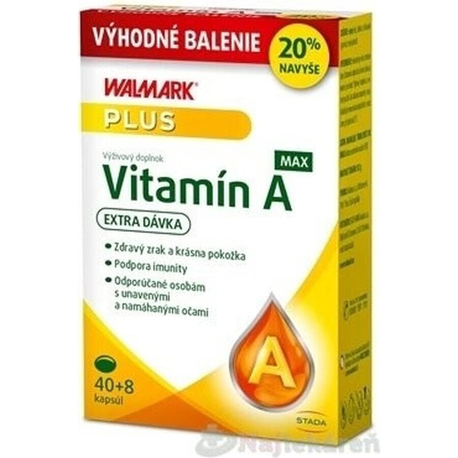 WALMARK Vitamin A MAX Weihnachten 1×48 cps, 40+8 extra