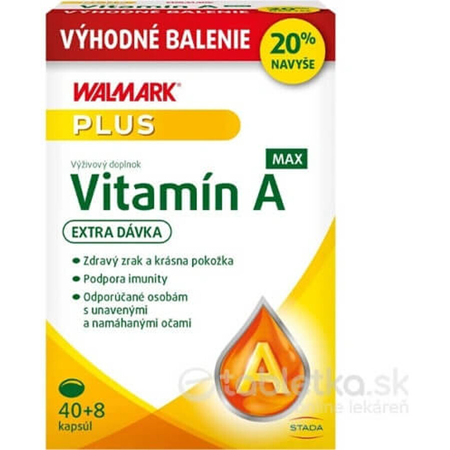 WALMARK Vitamin A MAX Weihnachten 1×48 cps, 40+8 extra