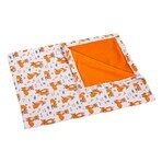 Kinderdeken BÁRA 5284/423 75x100 oranje/plaid 1×1 stuk, babydeken