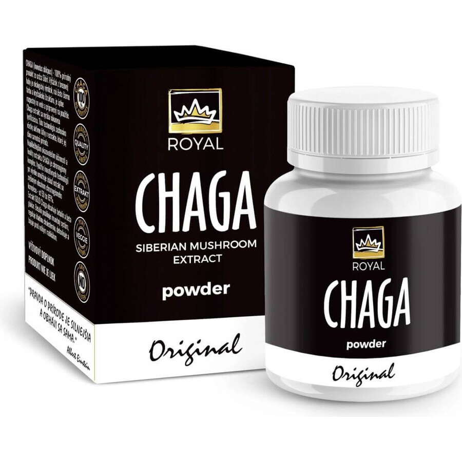 Royal Chaga Siberian Chaga Powder Extract 1×90g, food supplement