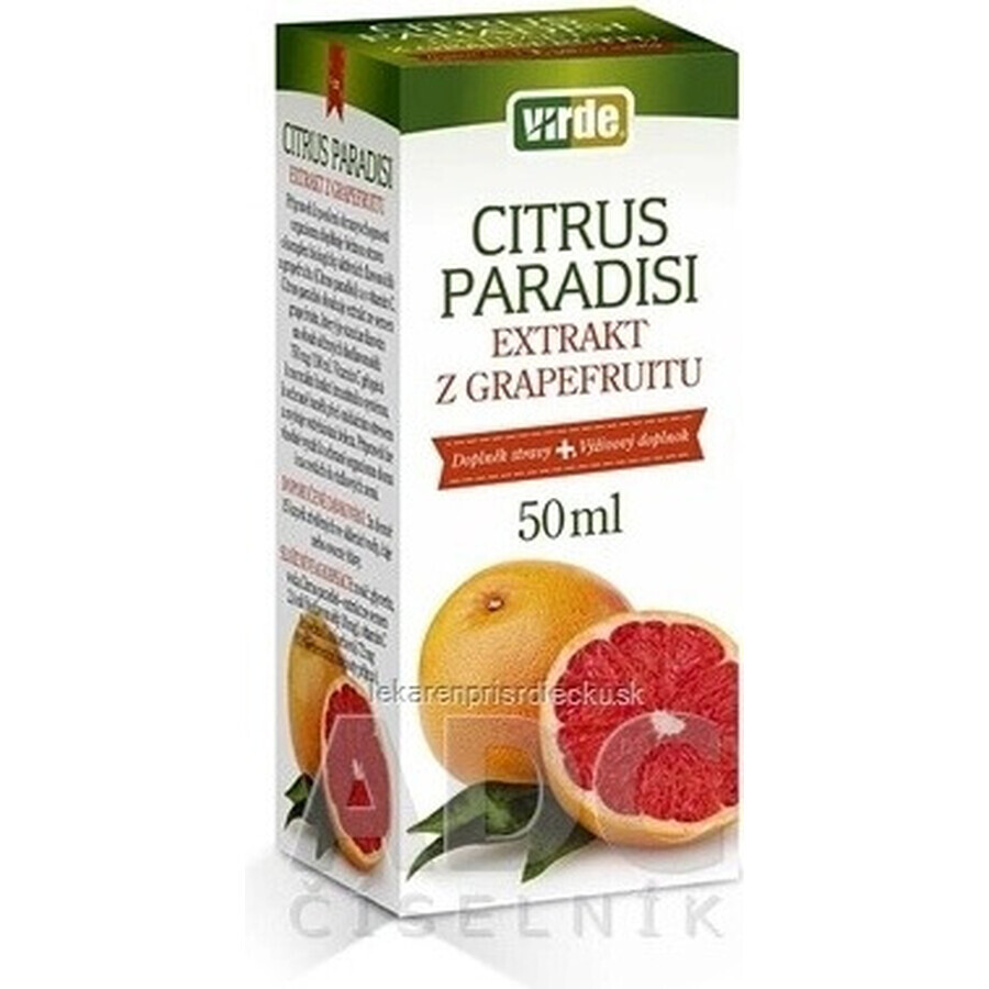 VIRDE CITRUS CITRUS PARADISI 1×50 ml, Grapefruit-Extrakt Tropfen