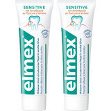 ELMEX Sensitive Duo Toothpaste 2×75 ml, toothpaste