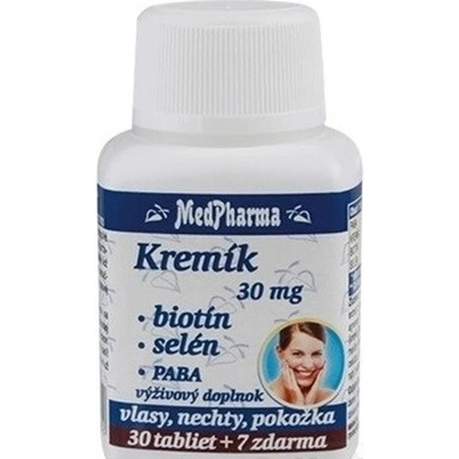 MedPharma KREMIK 30mg+Biotine+Selenium+PABA 1×37 tbl