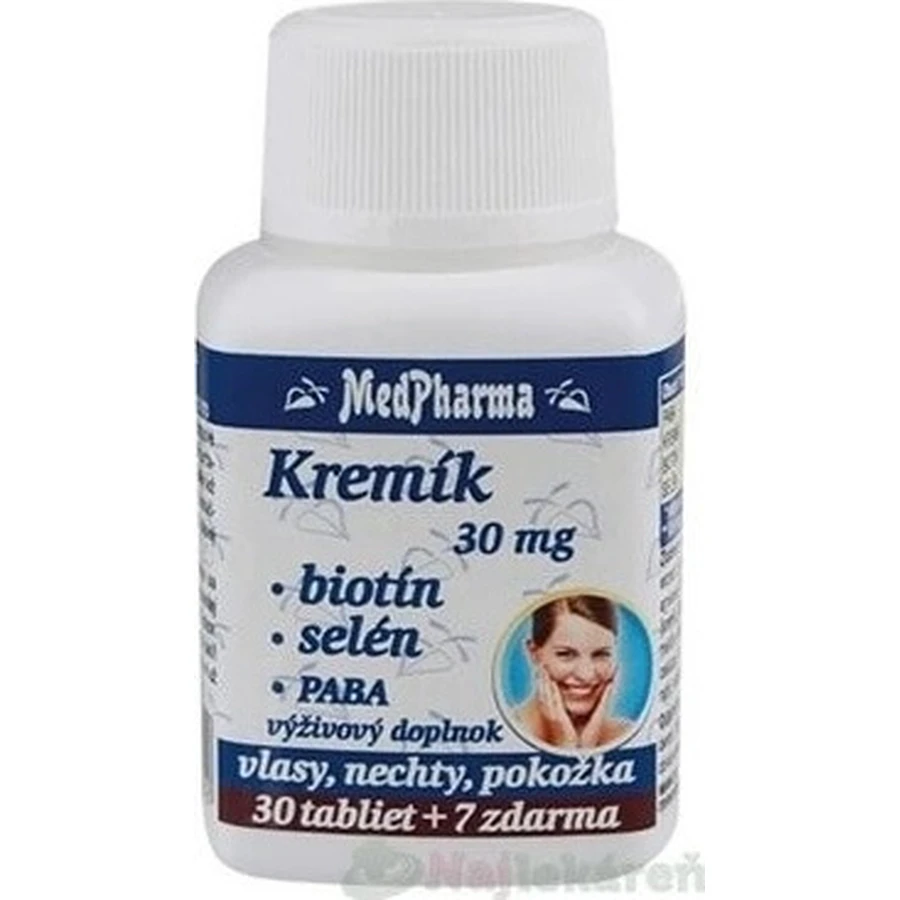 MedPharma KREMIK 30mg+Biotine+Selenium+PABA 1×37 tbl