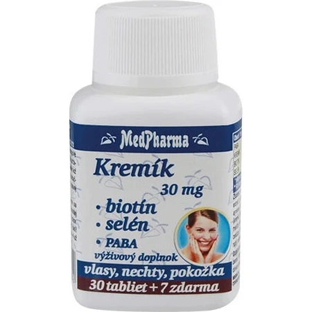 MedPharma KREMIK 30mg+Biotine+Selenium+PABA 1×37 tbl