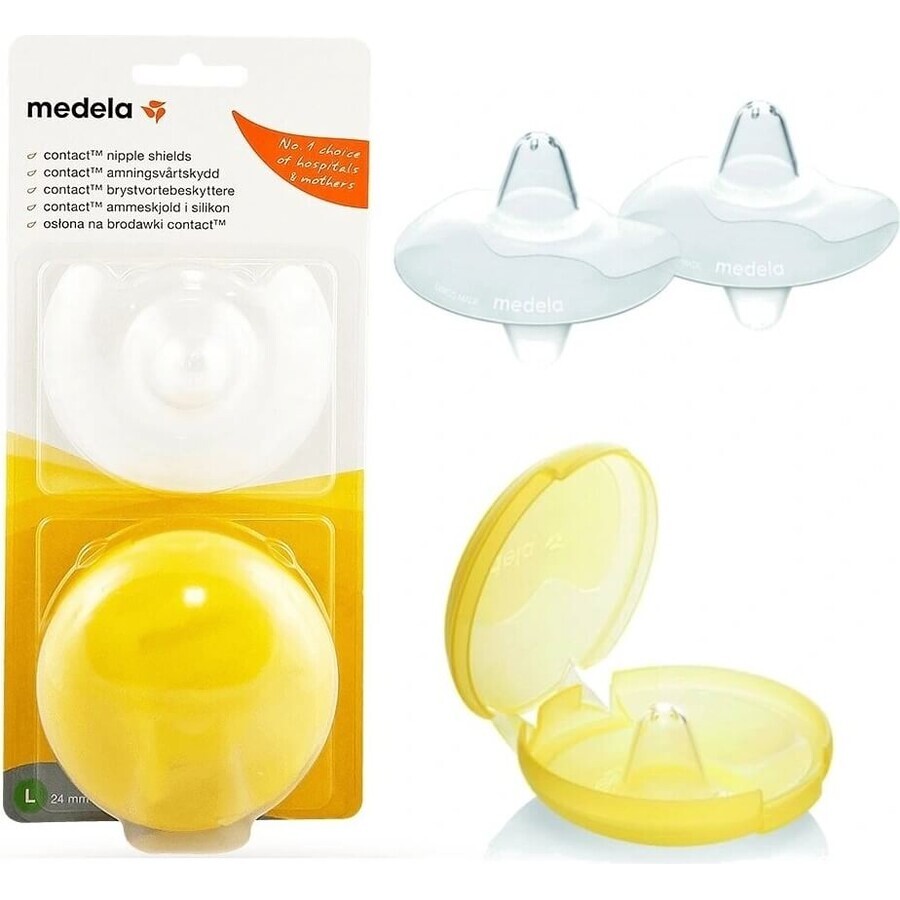 Medela Capuchons d'allaitement Contact - M (20 mm) 1×1 pc, capuchons d'allaitement