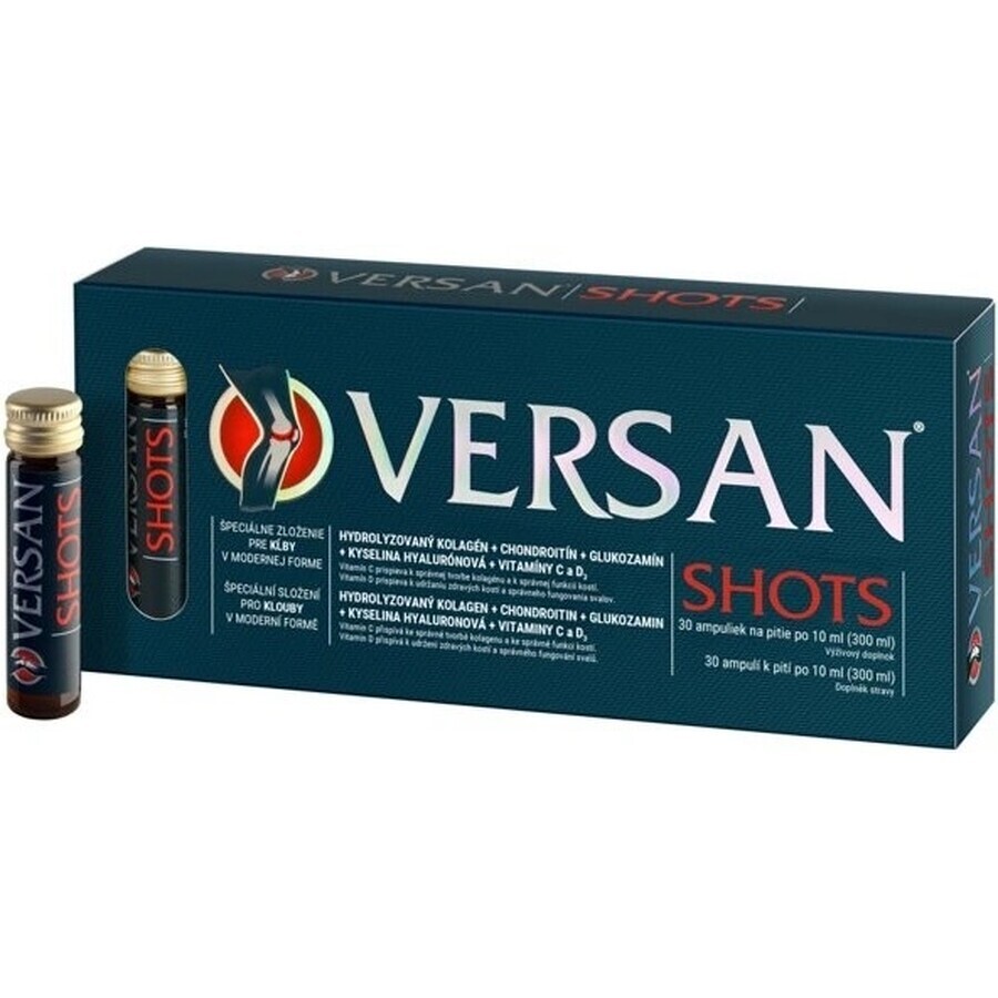 VERSAN SHOTS 30x10 ml 30×10 ml 30×10 ml, Nahrungsergänzungsmittel für den Muskel-Skelett-Apparat