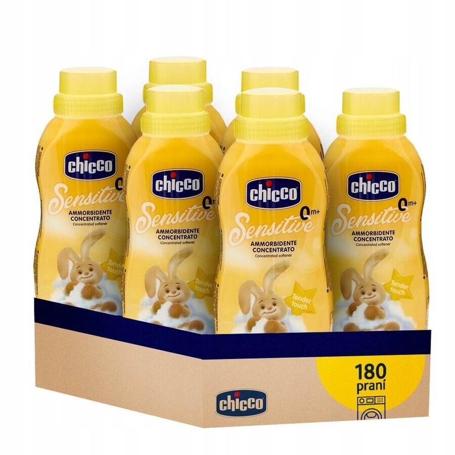 6x CHICCO CHICCO Gentle touch konzentrierter Weichspüler 750 ml (6x30 Wäschen) 6×750 ml, Weichspüler