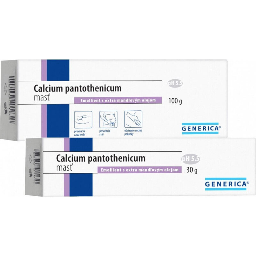 GENERICA Calcium-Pantothenicum-Salbe 1×100 g, Weichmacher mit Mandelöl extra