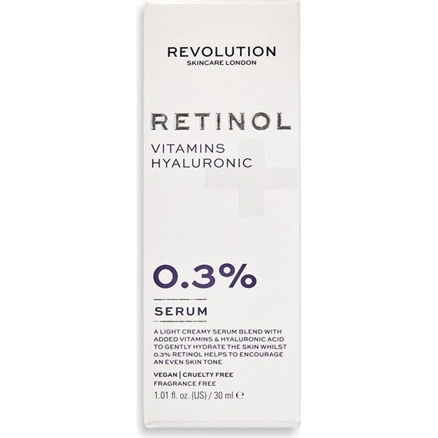 Revolution Skincare 0.3% Retinol with Vitamins and Hyaluronic Acid Serum 1×1 pc