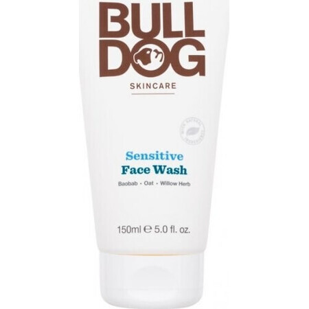 Gel de curățare Bulldog pentru bărbați piele sensibilă spălare facială sensibilă 1×150 ml, gel de curățare