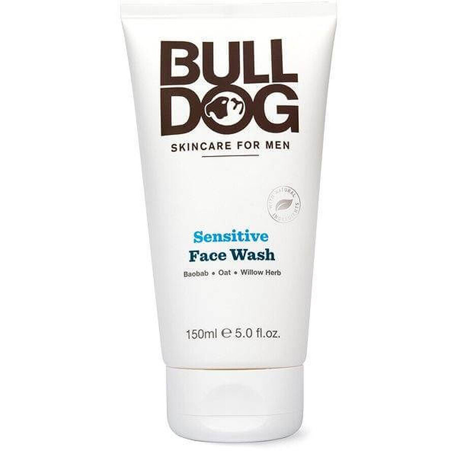 Gel de curățare Bulldog pentru bărbați piele sensibilă spălare facială sensibilă 1×150 ml, gel de curățare