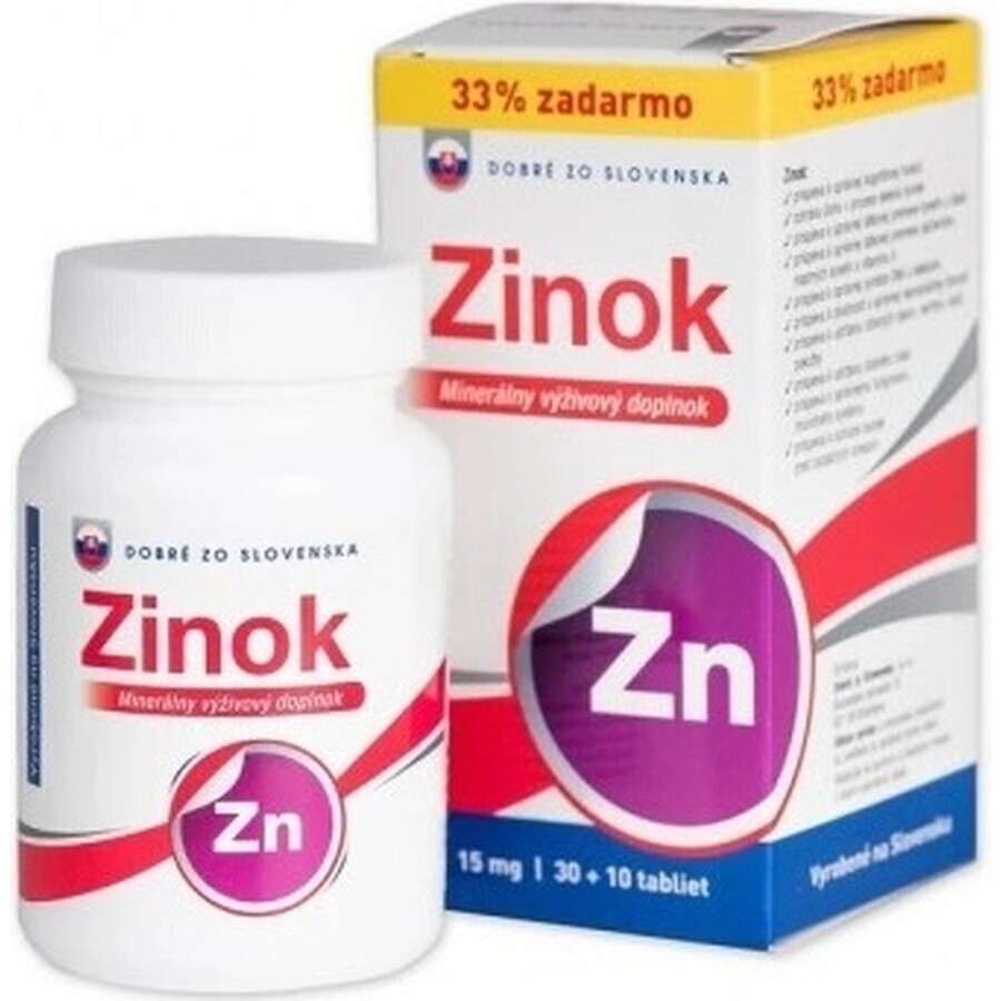 Good from SK Zinc 15 mg 1×40 tbl, 30+10 free