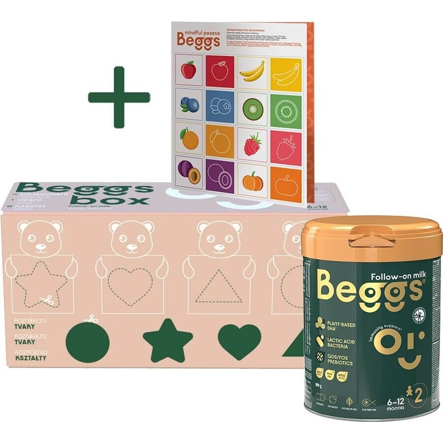 Traceur de lait Beggs 2, Beggs box+ pexeso 3×800 g, traceur de lait