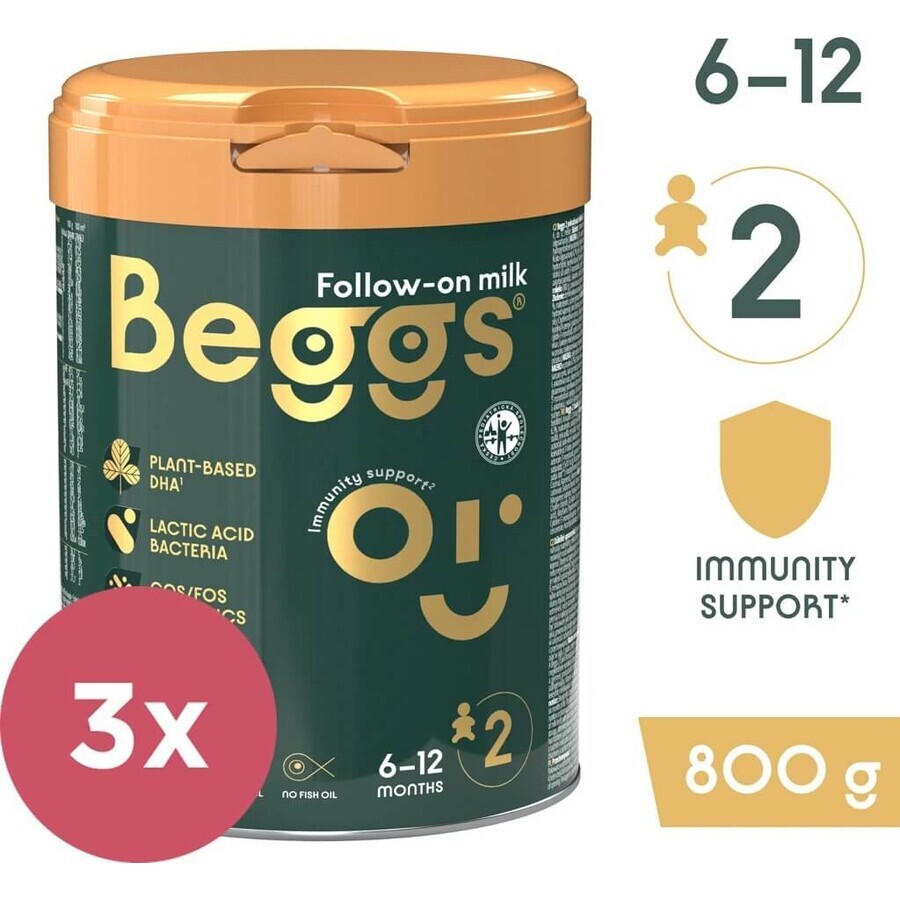 Traceur de lait Beggs 2, Beggs box+ pexeso 3×800 g, traceur de lait