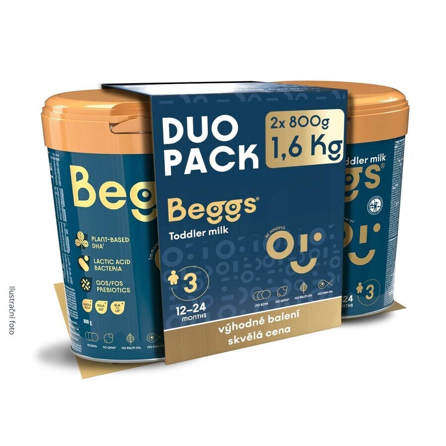 Traceur de lait Beggs 2, Beggs box+ pexeso 3×800 g, traceur de lait