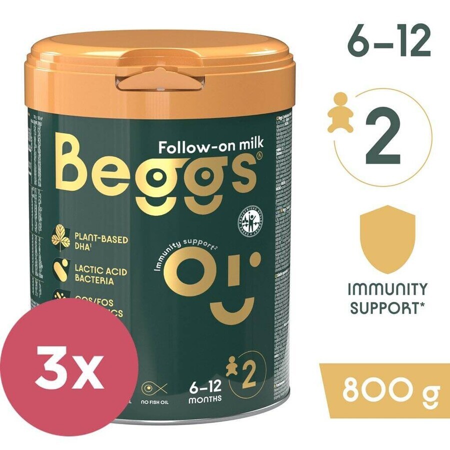 Traceur de lait Beggs 2, Beggs box+ pexeso 3×800 g, traceur de lait