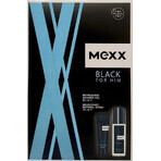 MEXX BLACK MAN Deodorant 75ML + Duschgel 50ML 1×1pc, Kosmetikset für Männer