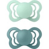 BIBS Couture silicone orthodontic silicone pacifiers 2 pcs 1×1 pc - size 1, northern mint / sea islander