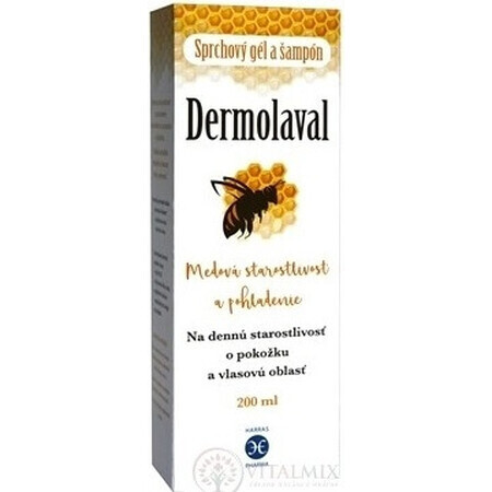 Dermolaval Gel de ducha y champú 1×200 ml, gel de ducha