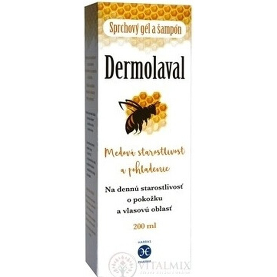 Dermolaval Gel de ducha y champú 1×200 ml, gel de ducha