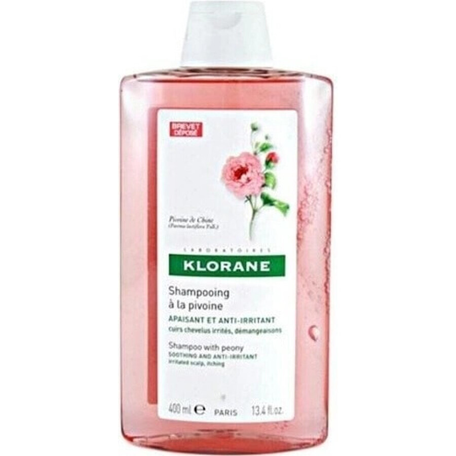 KLORANE ȘAMPON cu BIO peony 1×200ml, șampon pentru scalp sensibil și iritat