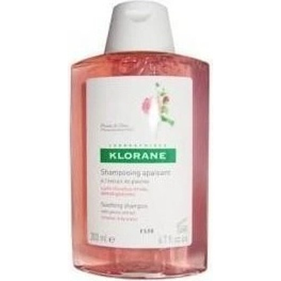 KLORANE ȘAMPON cu BIO peony 1×200ml, șampon pentru scalp sensibil și iritat