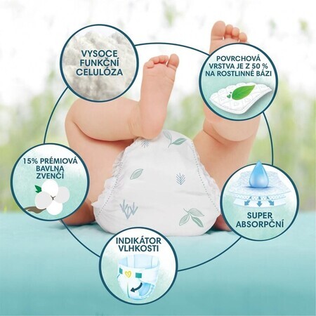 PAMPERS HARMONIE BABY DIAPERS V.2 4-8KG 204KS 1×204 Stück, Windeln in Größe 2