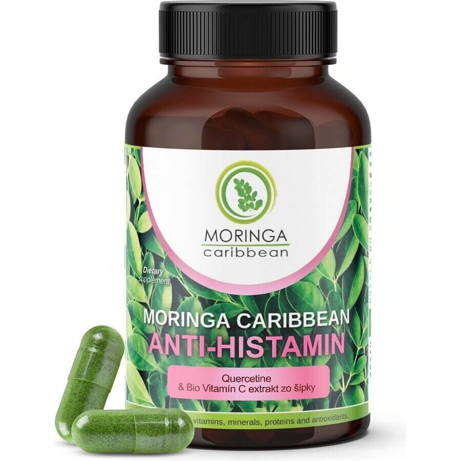 MORINGA Moringa Caribisch gebied ANTI-HISTAMINE 1×120 cps, voedingssupplement