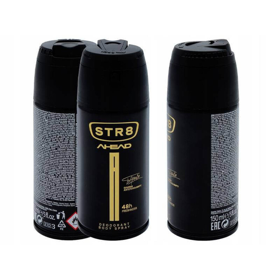 Str8 Ahead Deo 150ml 1×150 ml, deodorant