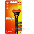 GILLETTE FUSION SHAVER FUSION SHAVER + 4 NH 1×1 ud, afeitadora