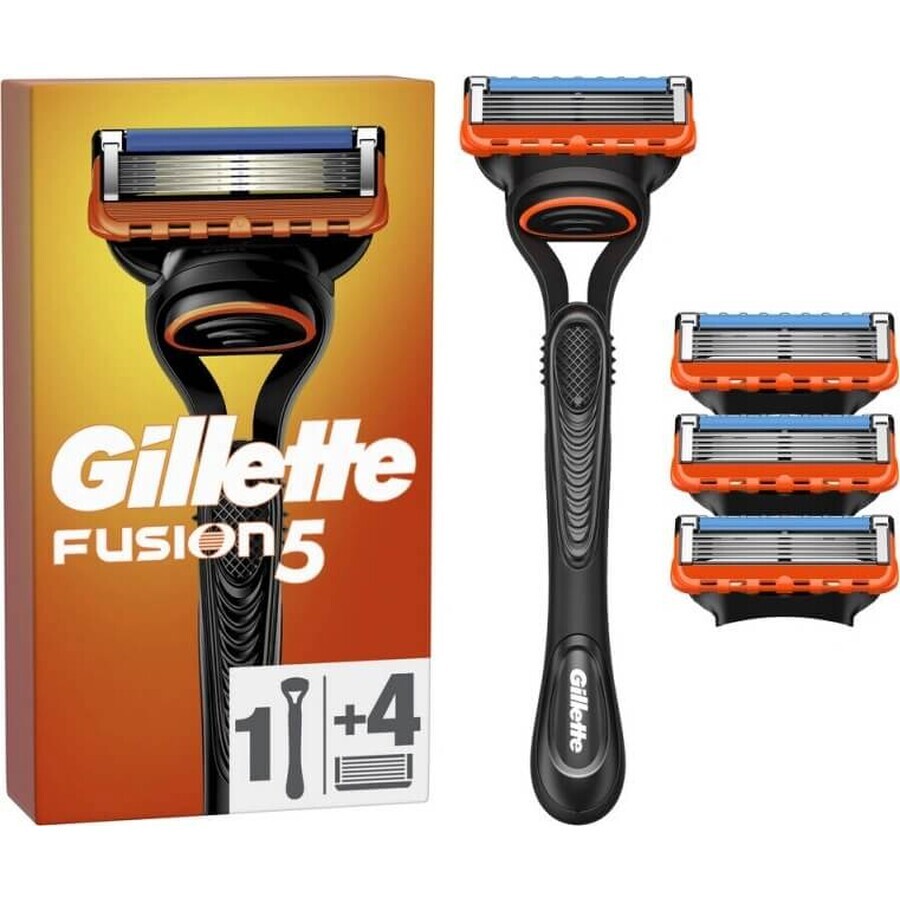 GILLETTE FUSION SHAVER FUSION SHAVER + 4 NH 1×1 ud, afeitadora