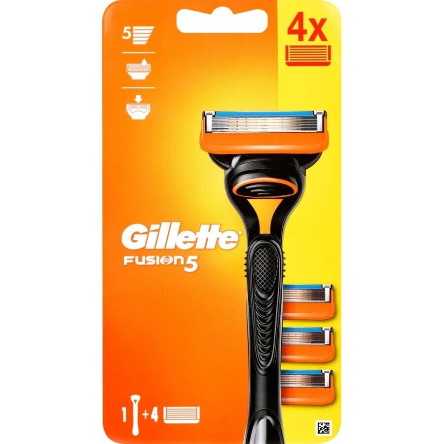 GILLETTE FUSION SHAVER FUSION SHAVER + 4 NH 1×1 ud, afeitadora