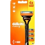 GILLETTE FUSION SHAVER FUSION SHAVER + 4 NH 1×1 ud, afeitadora