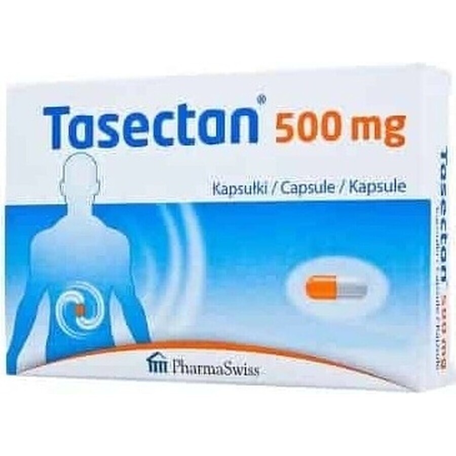 Tasectan 500 mg 1×15 cps, 500 mg voedingssupplementen