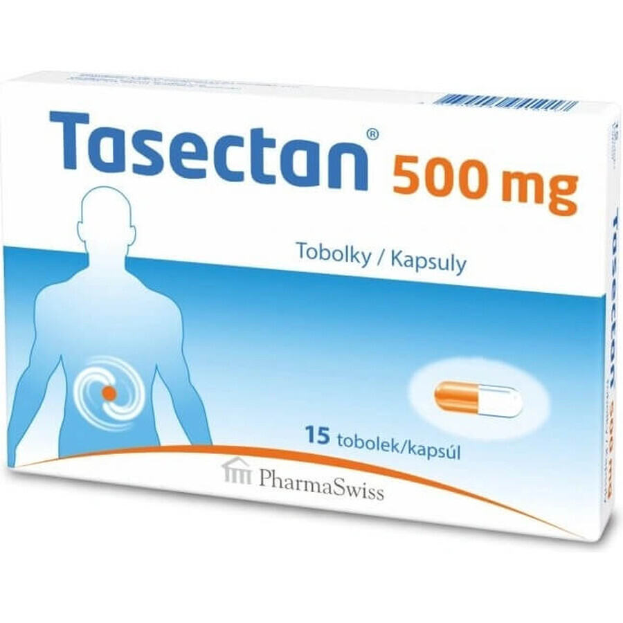 Tasectan 500 mg 1×15 cps, 500 mg voedingssupplementen