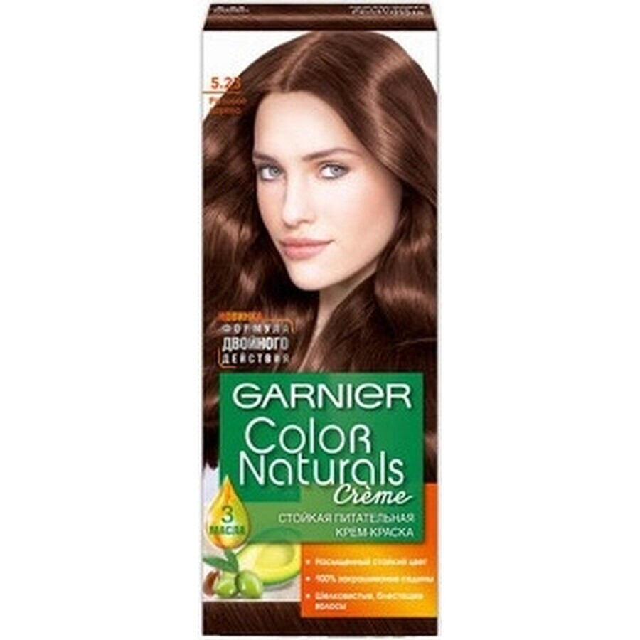 Garnier Color Naturals Dauerhafte Haarfarbe 6.23 Schoko-Karamell 1×1 Stück, Haarfarbe