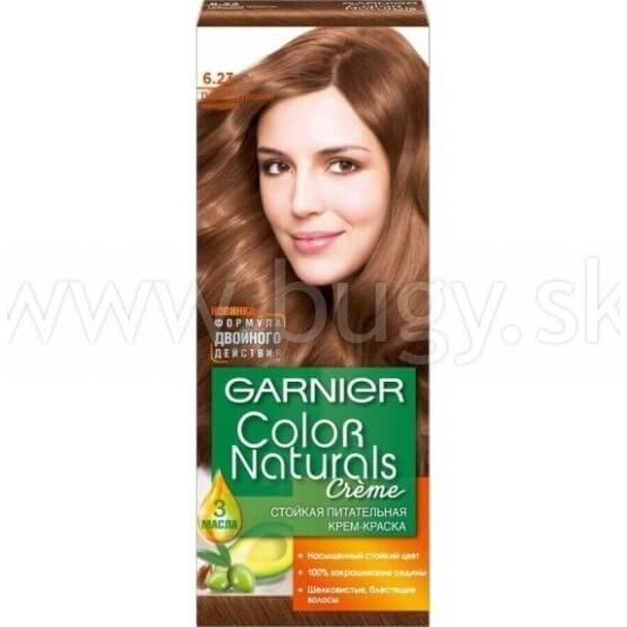 Garnier Color Naturals Dauerhafte Haarfarbe 6.23 Schoko-Karamell 1×1 Stück, Haarfarbe