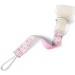 BABYONO Pacifier clip pink 0m+ 1×1 pc