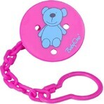 BABYONO Pacifier clip pink 0m+ 1×1 pc