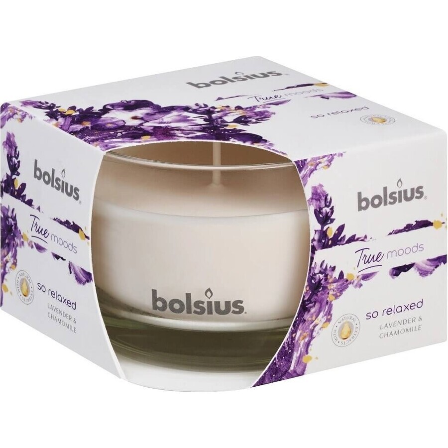 Bolsius Aromatic 2.0 Bottiglia di vetro 90x63mm So Relaxed, candela profumata 1×1 pz, candela profumata