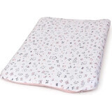 CEBA Soft cover for changing mat 2 pcs Candy Pink, Bird World + Light Grey, Bird World 1×2 pcs, with patterns