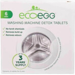 Ecoegg Pastillas para Limpiar la Lavadora 1×6 uds, pastillas para lavadora