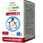 SWISS Lactobacilli JUNIOR Immunit + vitamin D3 60+12 tbl.+ gift 1×72 tbl, vitamins