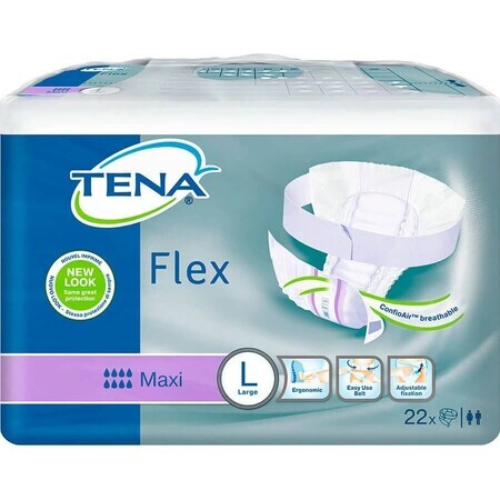 TENA Flex Maxi L 1×22 pcs, culotte d'incontinence avec ceinture à dégagement rapide