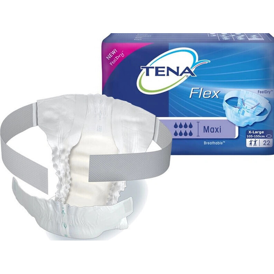 TENA Flex Maxi L 1×22 pcs, culotte d'incontinence avec ceinture à dégagement rapide